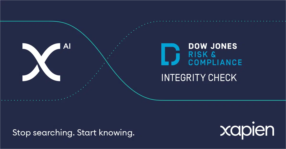 Xapien Social Media Dow Jones Integrity Check Partnership_01