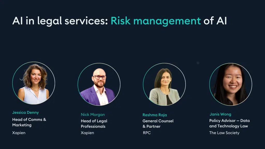 Xapien Risk management of AI webinar